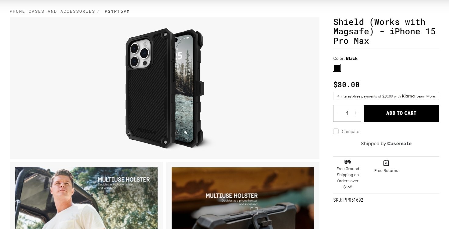 pelican phone case black