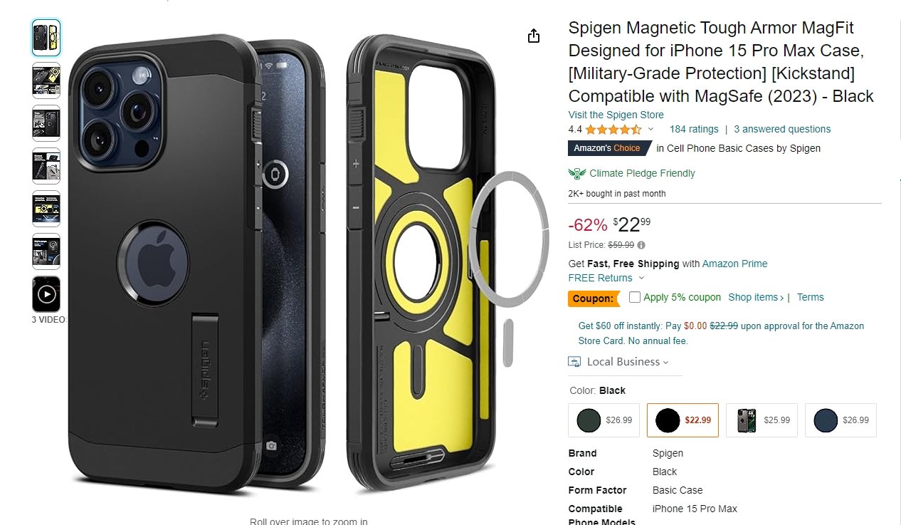 tough armor heavy duty case for iphone 15 pro
