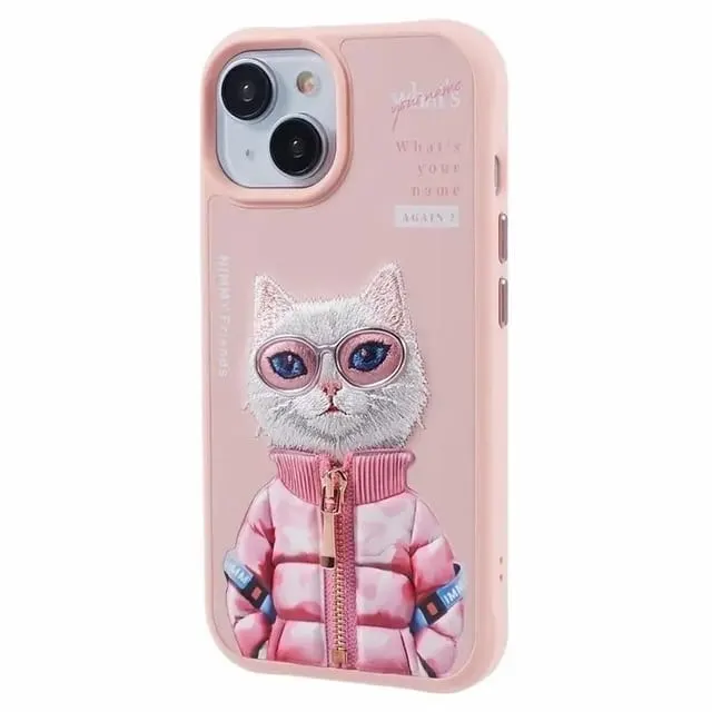 Glasses PET Series Embroidery Protective Case