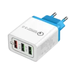 Phone quick charger with three ports