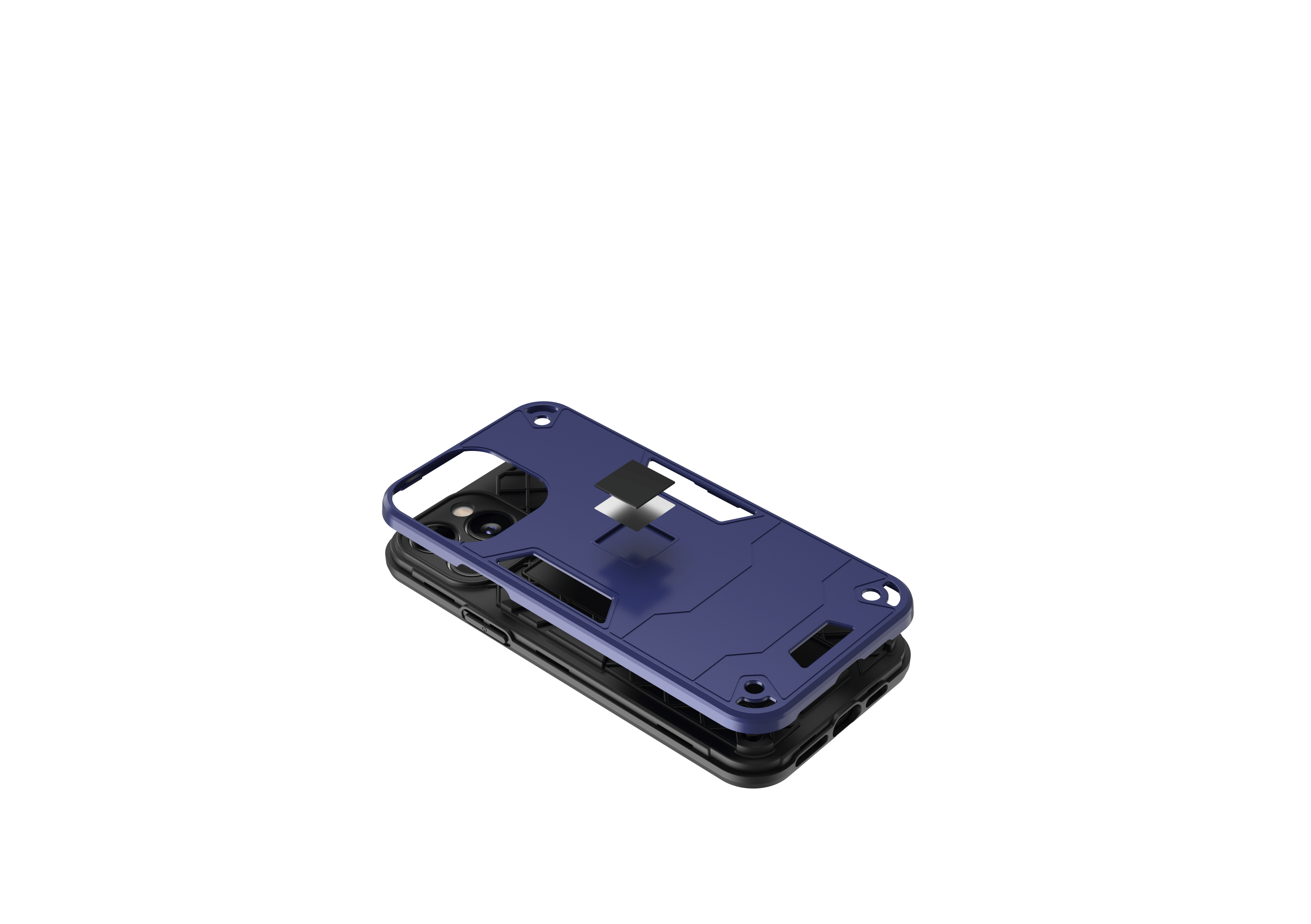 Pantserhoes voor iphone met ingebouwde magneet