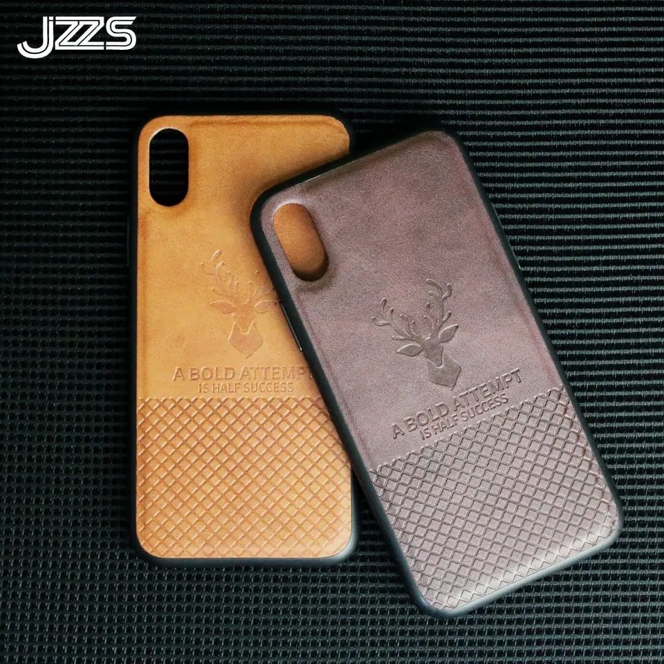 Embossing Protective Leather iPhone Case