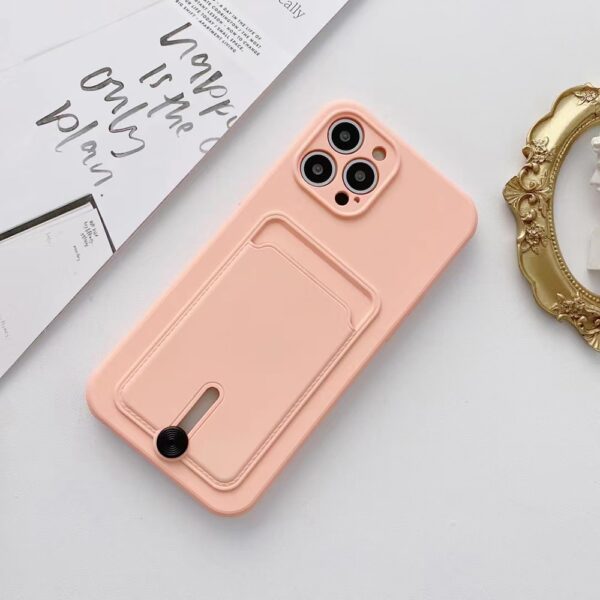 Liquid Silicone Phone Case With Card Holder