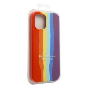 Capa protetora para telemóvel com riscas arco-íris