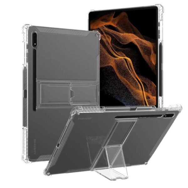 Clear Tablet Case with Kickstand Pencil Holder