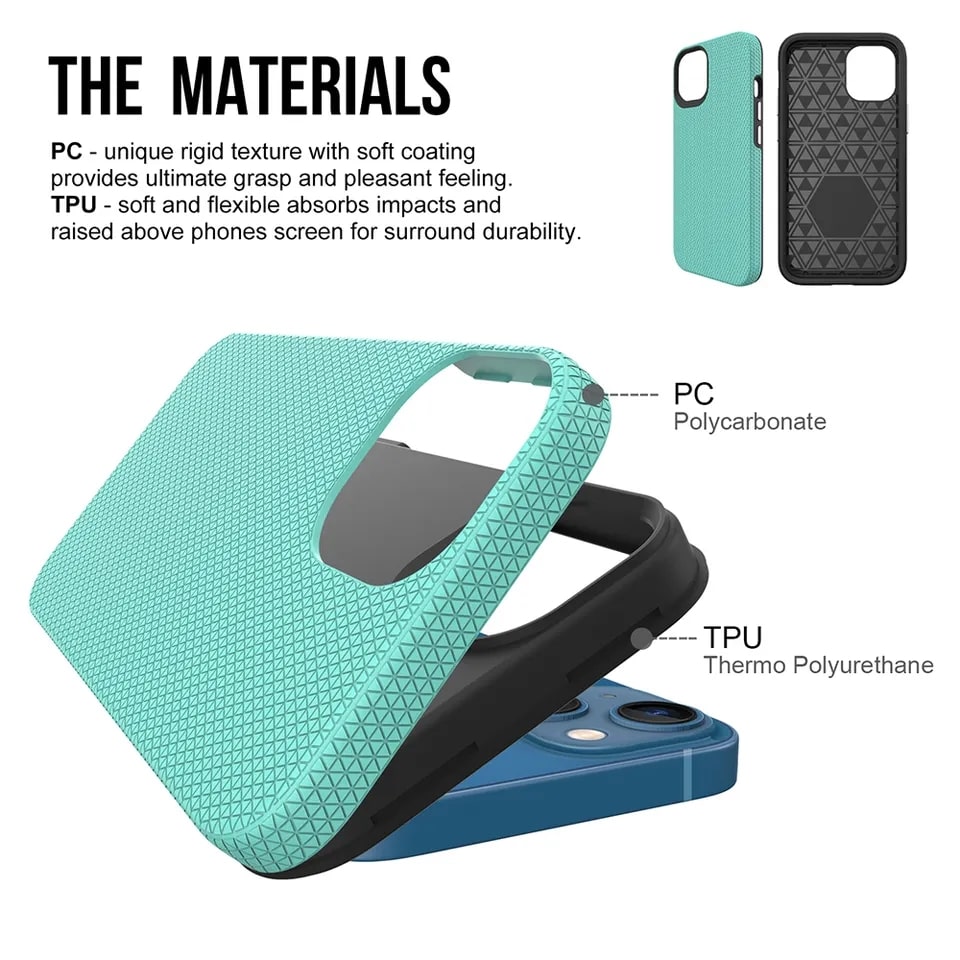 Detachable 2 in 1 Protective iPhone Case