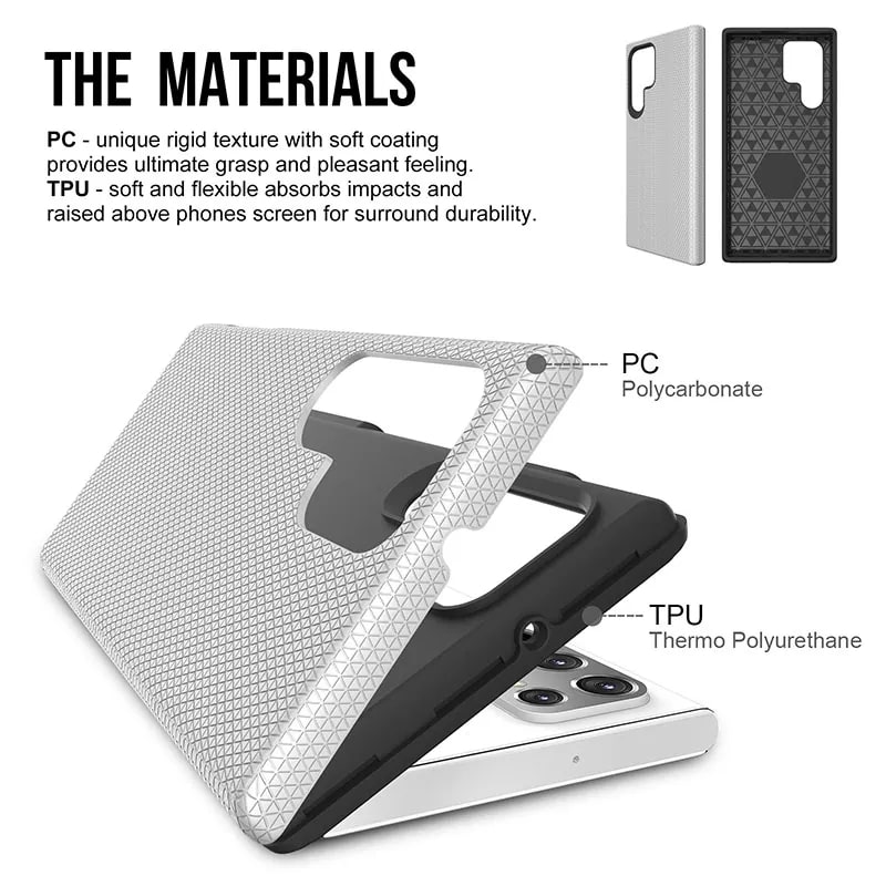 Dual Layer Protection Phone Case For Samsung Galaxy S22 Ultra