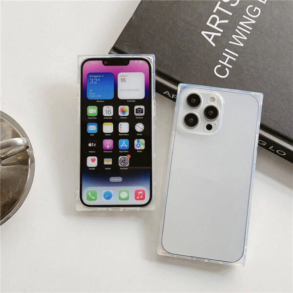 Transparente quadratische iPhone-Hülle