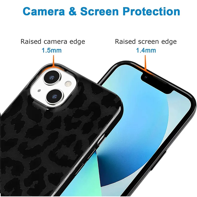 Capas para telemóveis IML com impressão de leopardo para iPhone