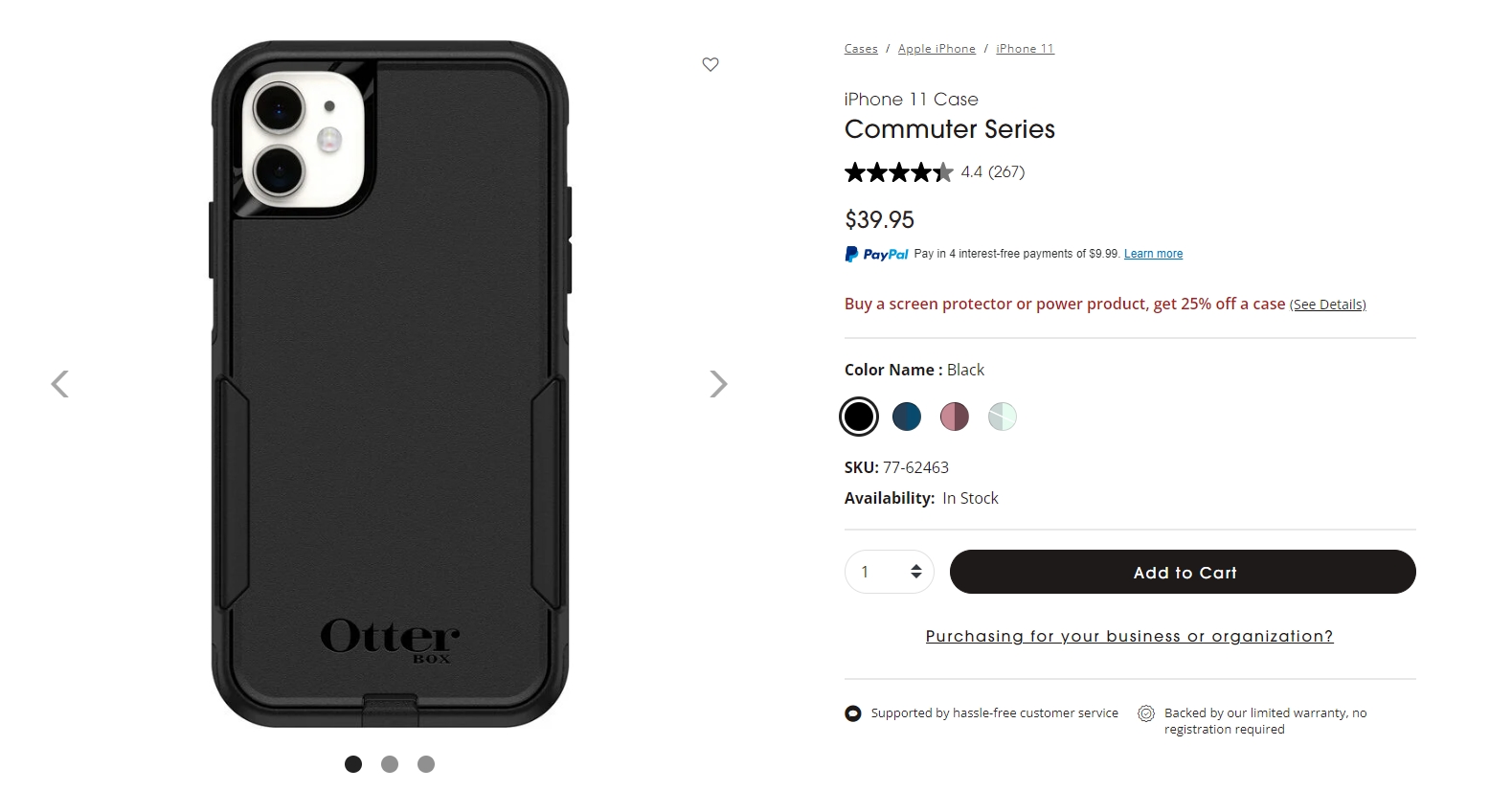 maletín otterbox serie commuter