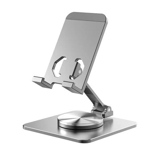 soporte de aluminio para teléfono 360 grados