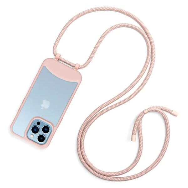 Detachable Crossbody Phone Case pink
