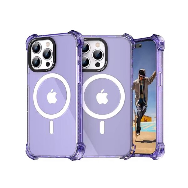 2 in 1 armor frosted matte case purple