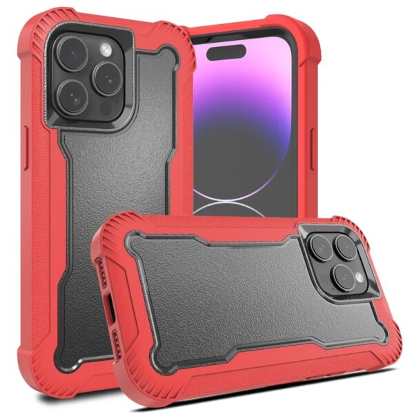 capa de telemóvel resistente armor vermelha
