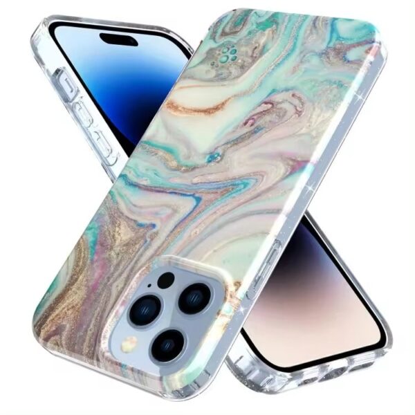 IMD colored marble TPU case