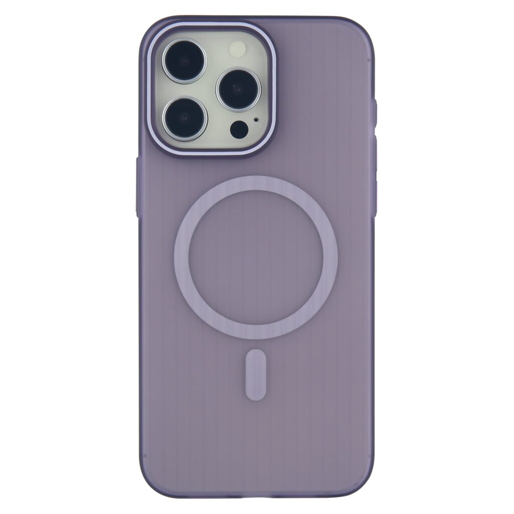 corrugated design magnetic case light purple