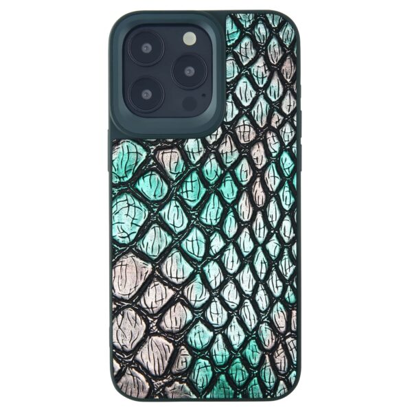 gradient colorful crocodile iphone 15 pro case