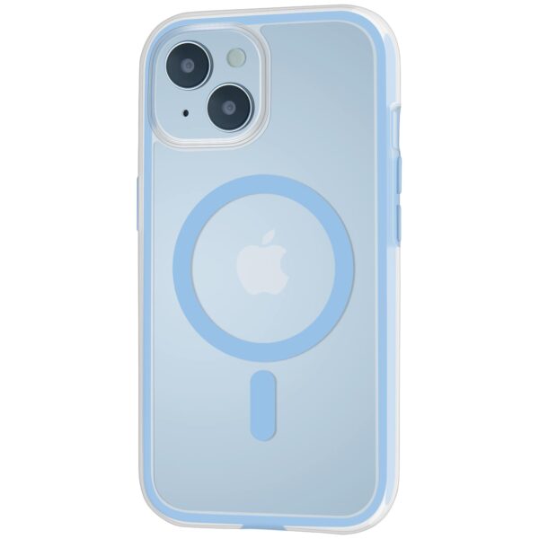 magnetic back case with flexible airbag baby blue