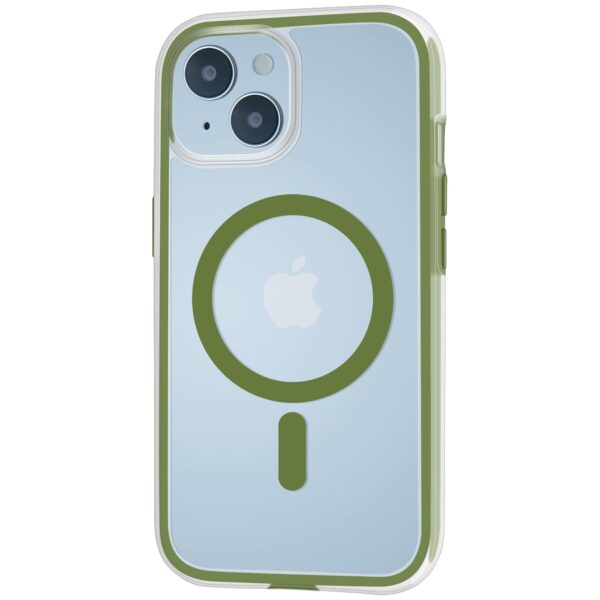 magnetic back case with flexible airbag green