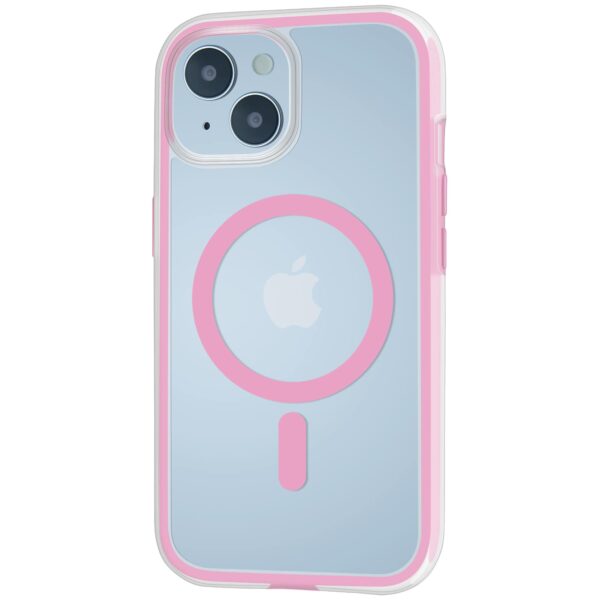 magnetic back case with flexible airbag pink