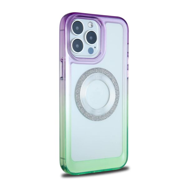 mix colorful gradient iphone case purple green